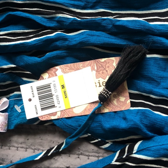 NWT Band of Gypsies striped crop top - Picture 4 of 8